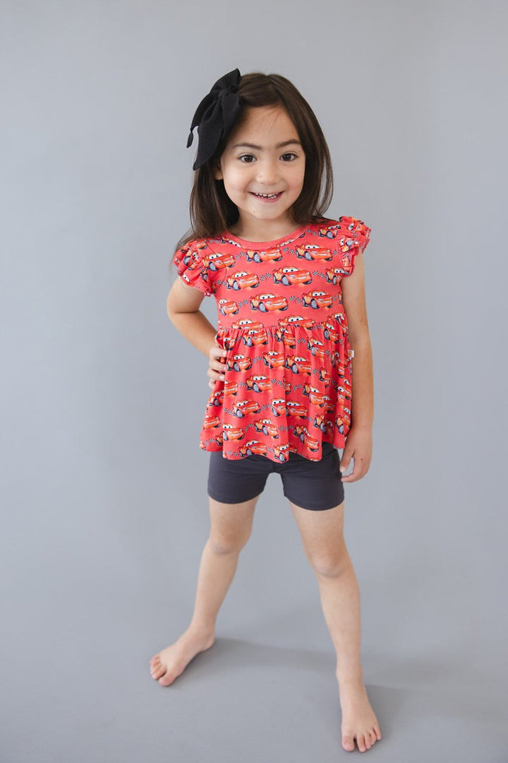 I Am Speed Peplum Biker Shorts Set - scoots