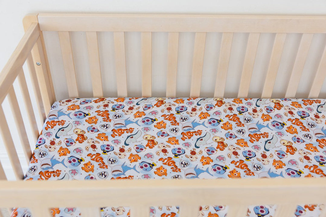 Just Keep Swimming Crib Sheet - scoots