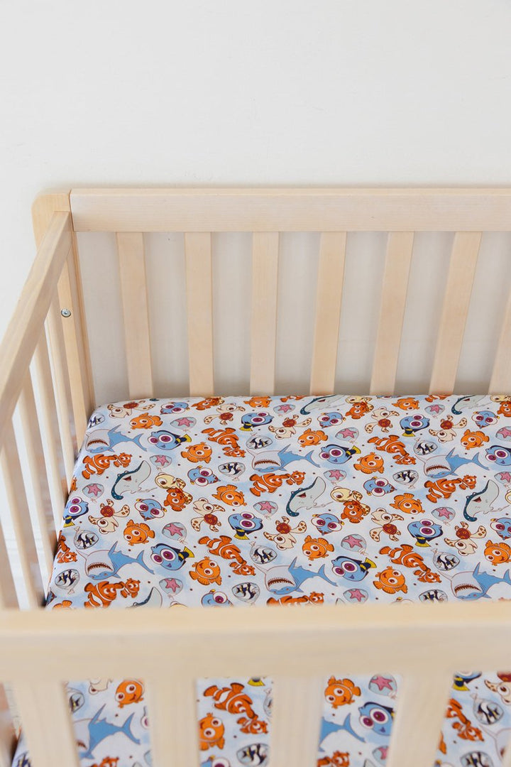 Just Keep Swimming Crib Sheet - scoots