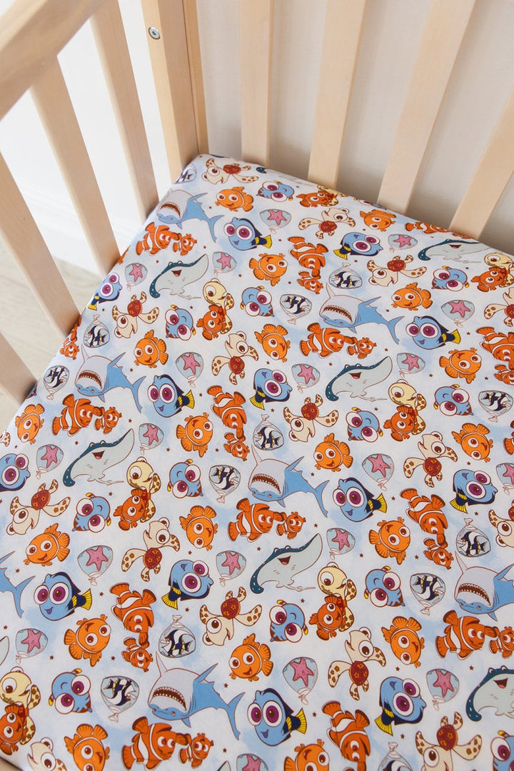 Just Keep Swimming Crib Sheet - scoots