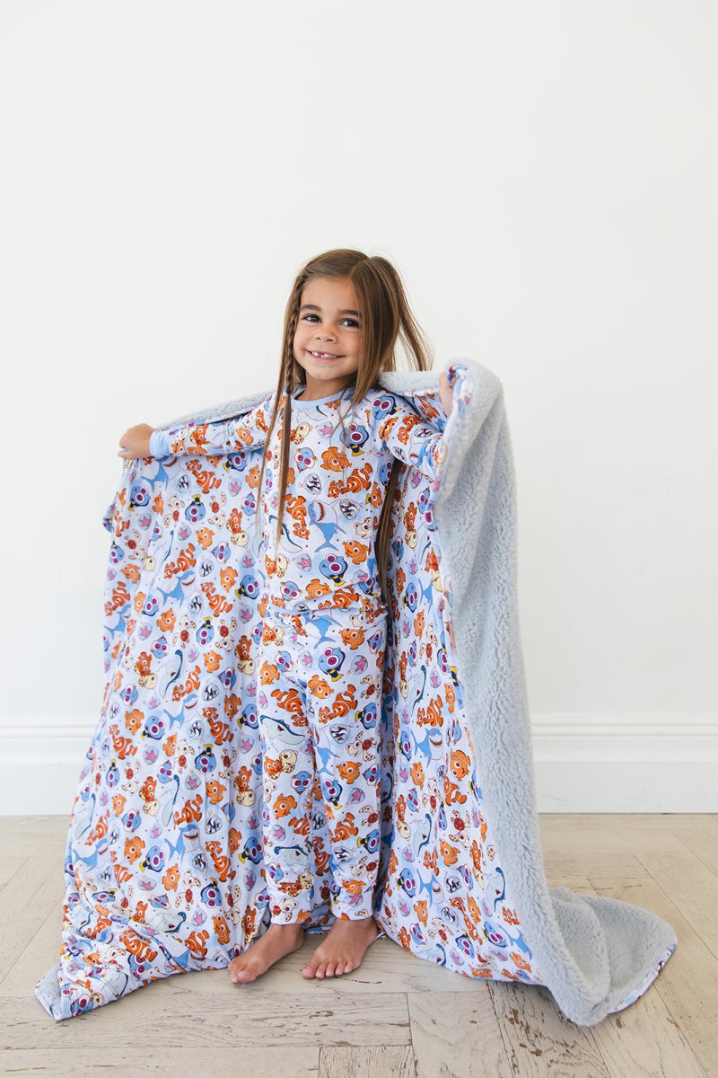Just Keep Swimming Plush Blanket - scoots