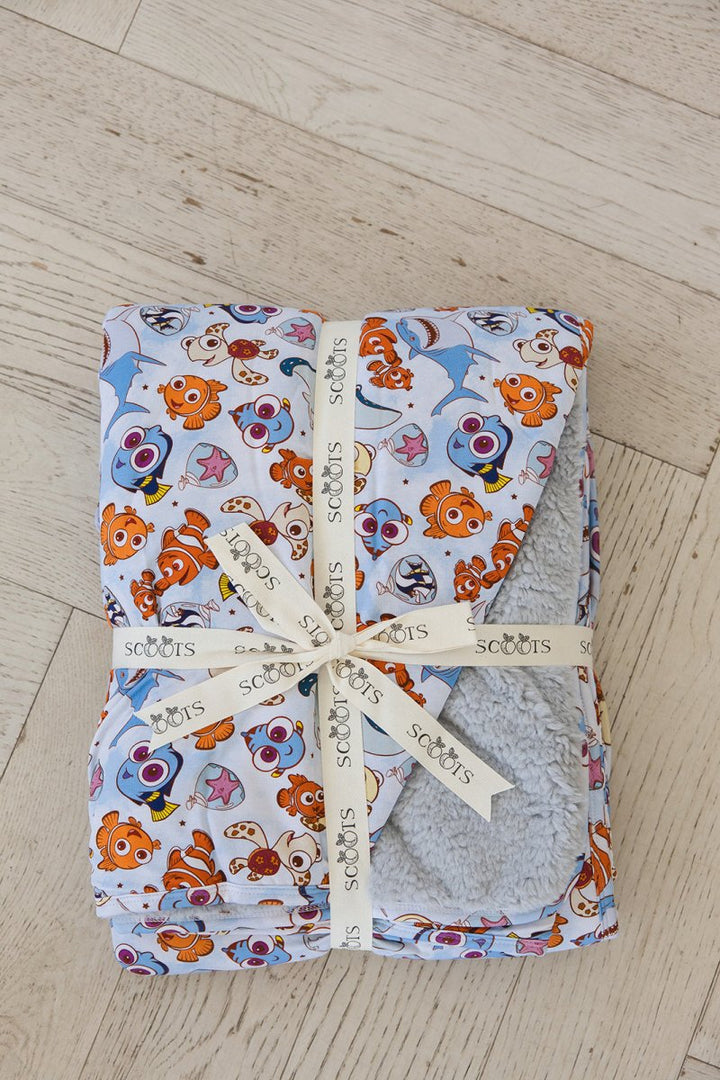 Just Keep Swimming Plush Blanket - scoots