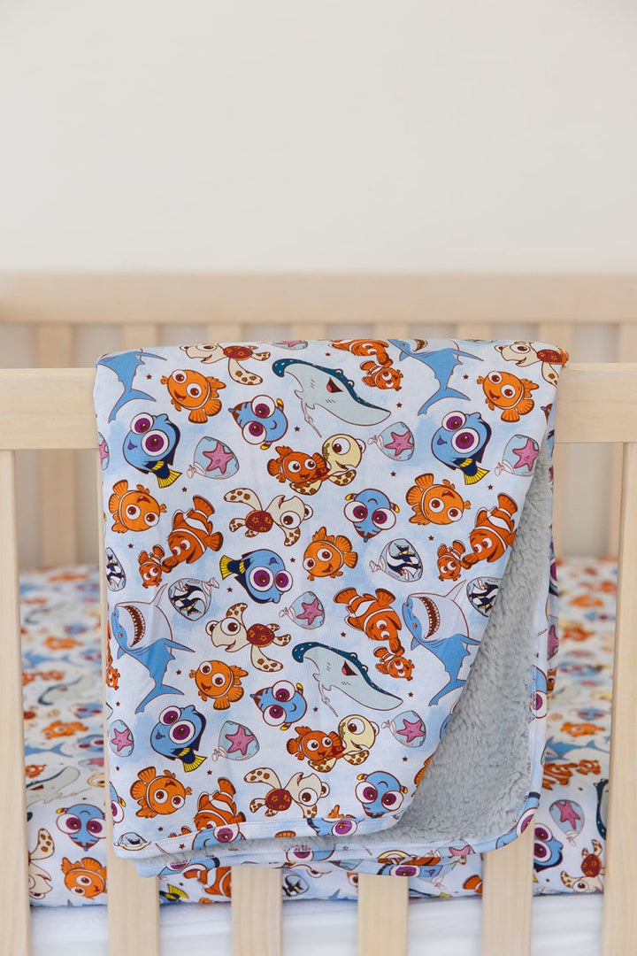Just Keep Swimming Plush Blanket - scoots