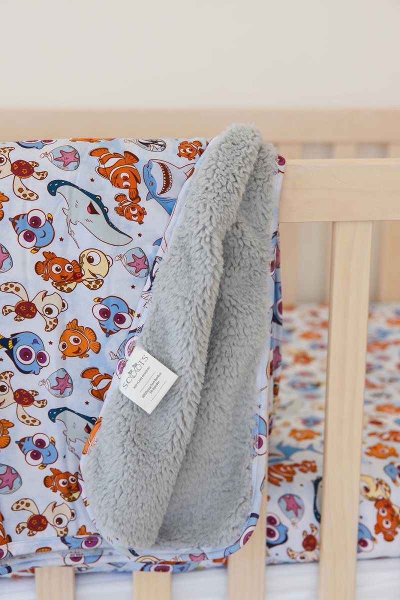 Just Keep Swimming Plush Blanket - scoots