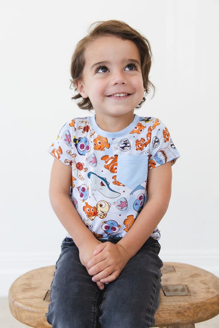Just Keep Swimming Pocket Tee - scoots