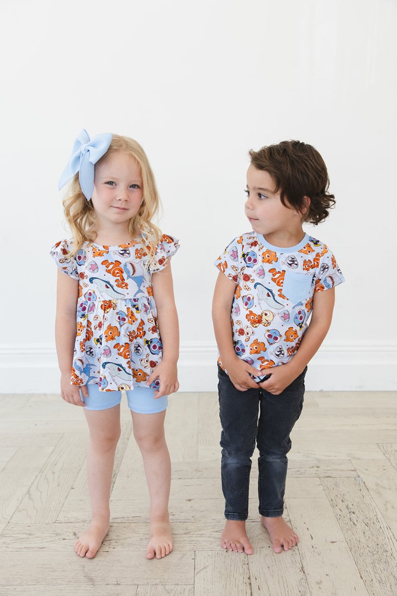 Just Keep Swimming Pocket Tee - scoots