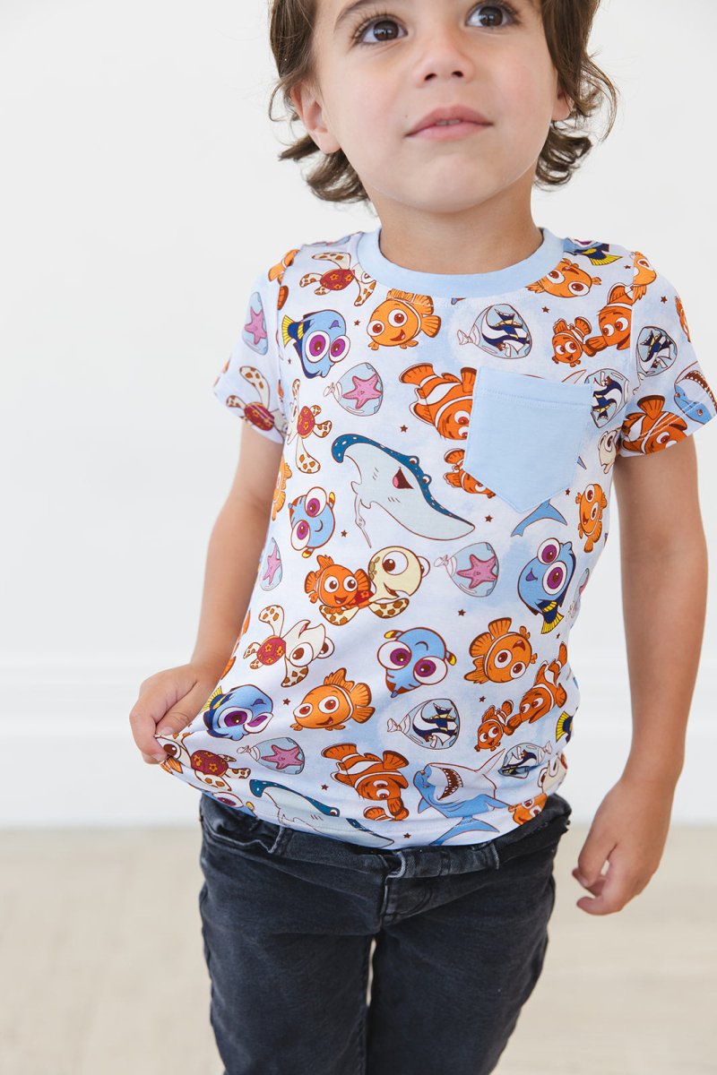 Just Keep Swimming Pocket Tee - scoots