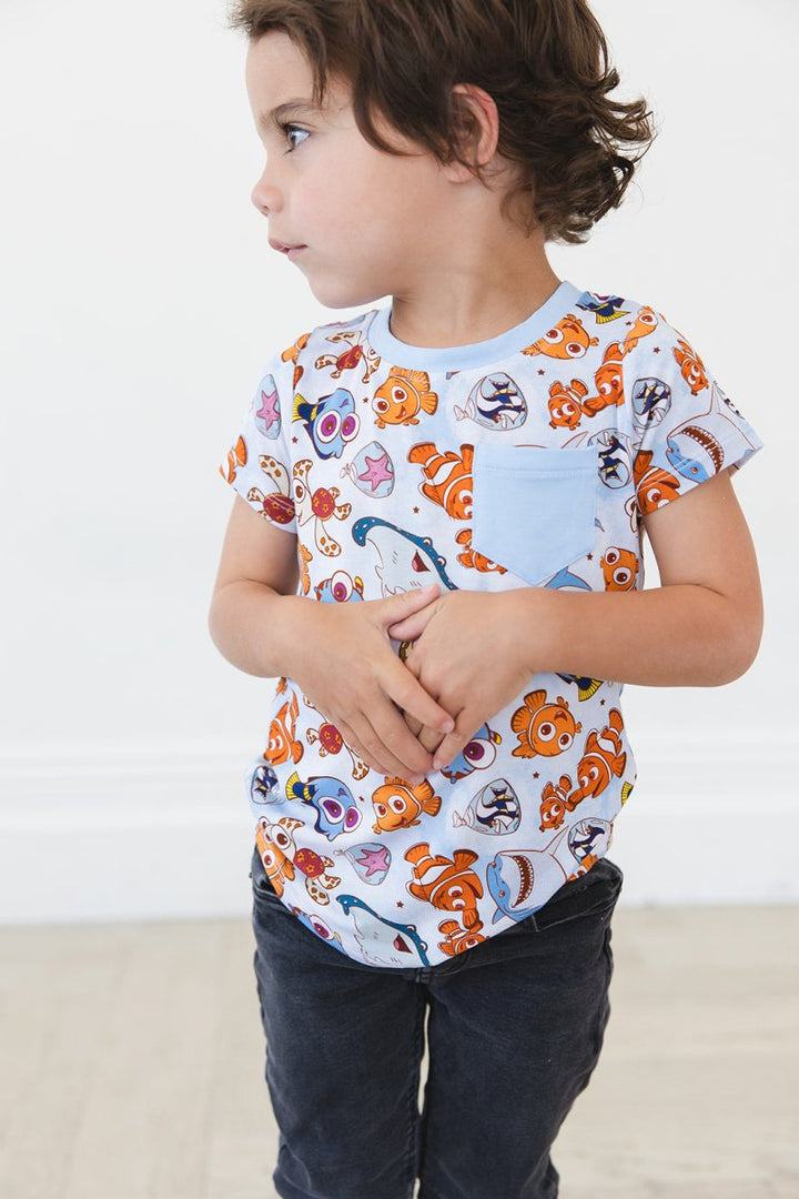 Just Keep Swimming Pocket Tee - scoots