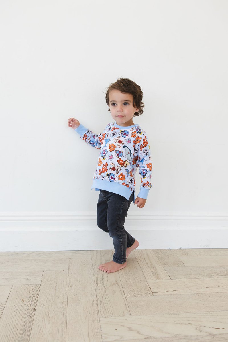 Just Keep Swimming Terry Sweater - scoots