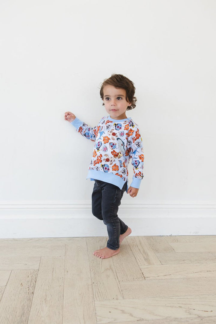 Just Keep Swimming Terry Sweater - scoots