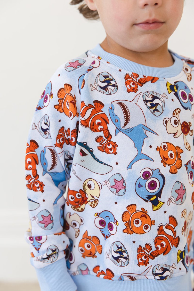 Just Keep Swimming Terry Sweater - scoots