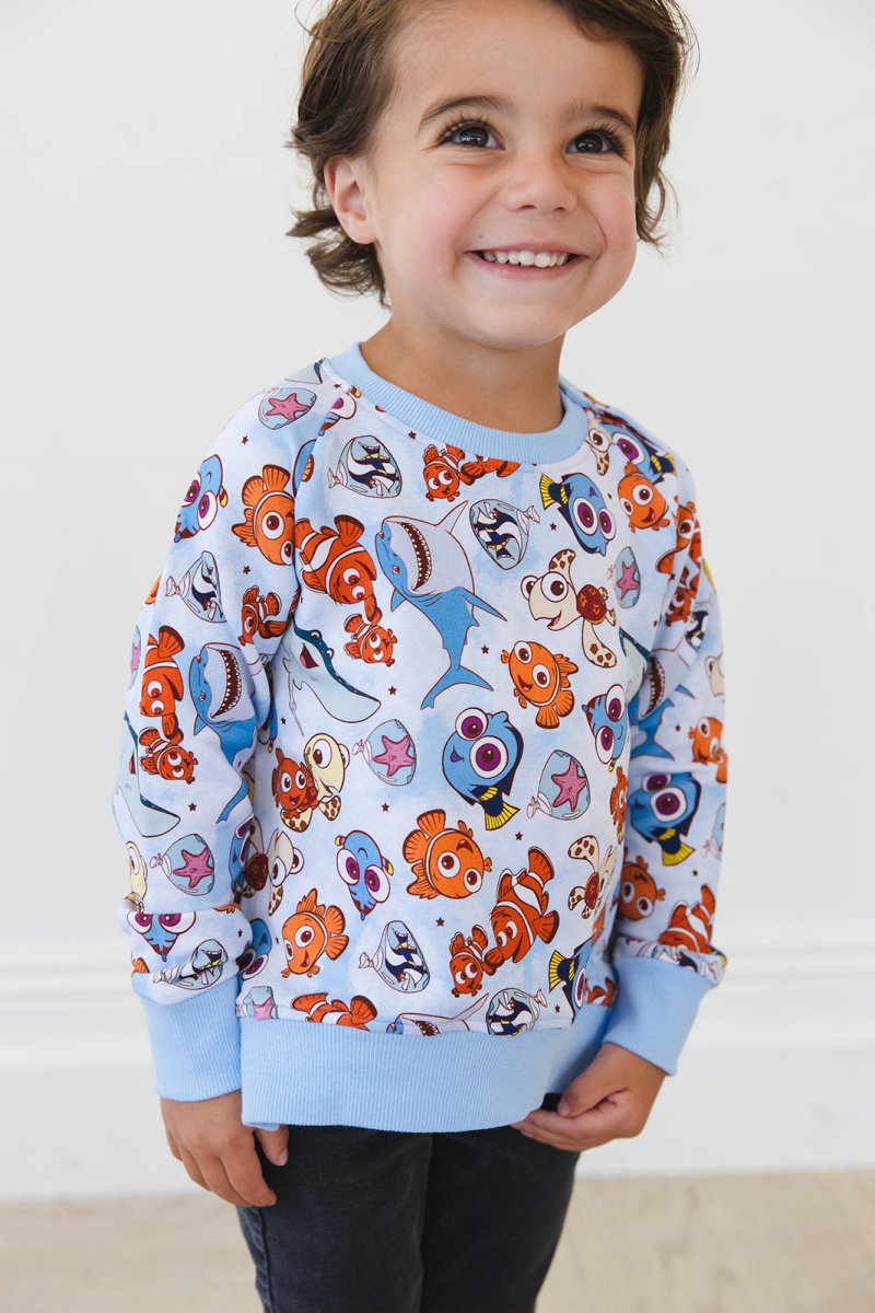 Just Keep Swimming Terry Sweater - scoots