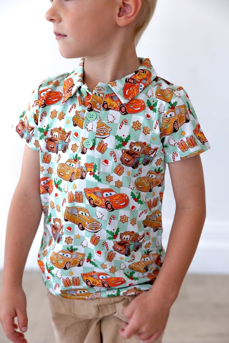Ka-Chow Christmas Polo Tee - scoots