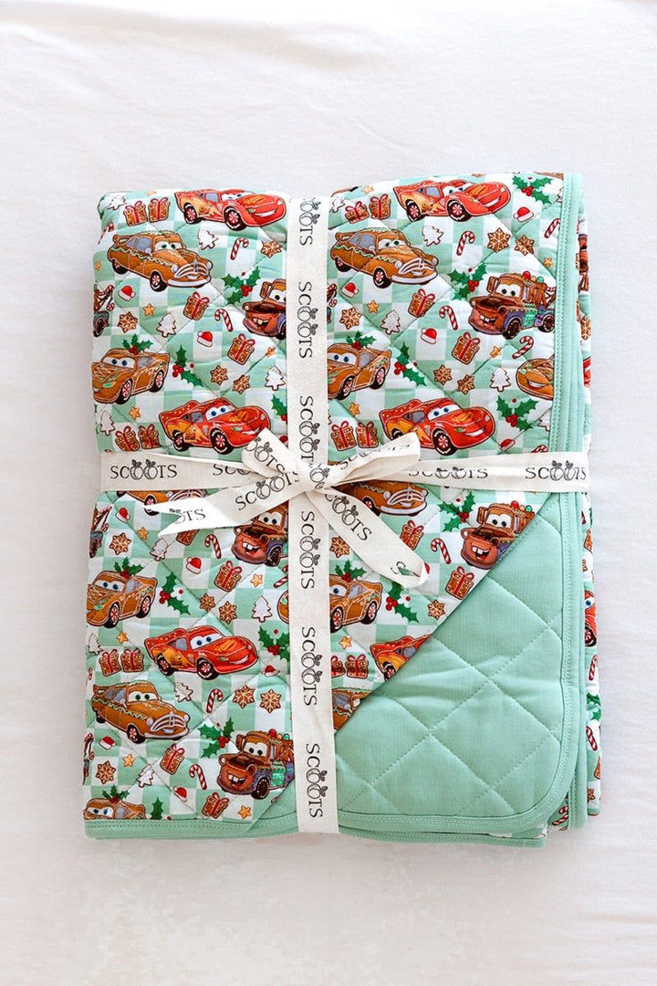 Ka-Chow Christmas Quilted Blanket - scoots