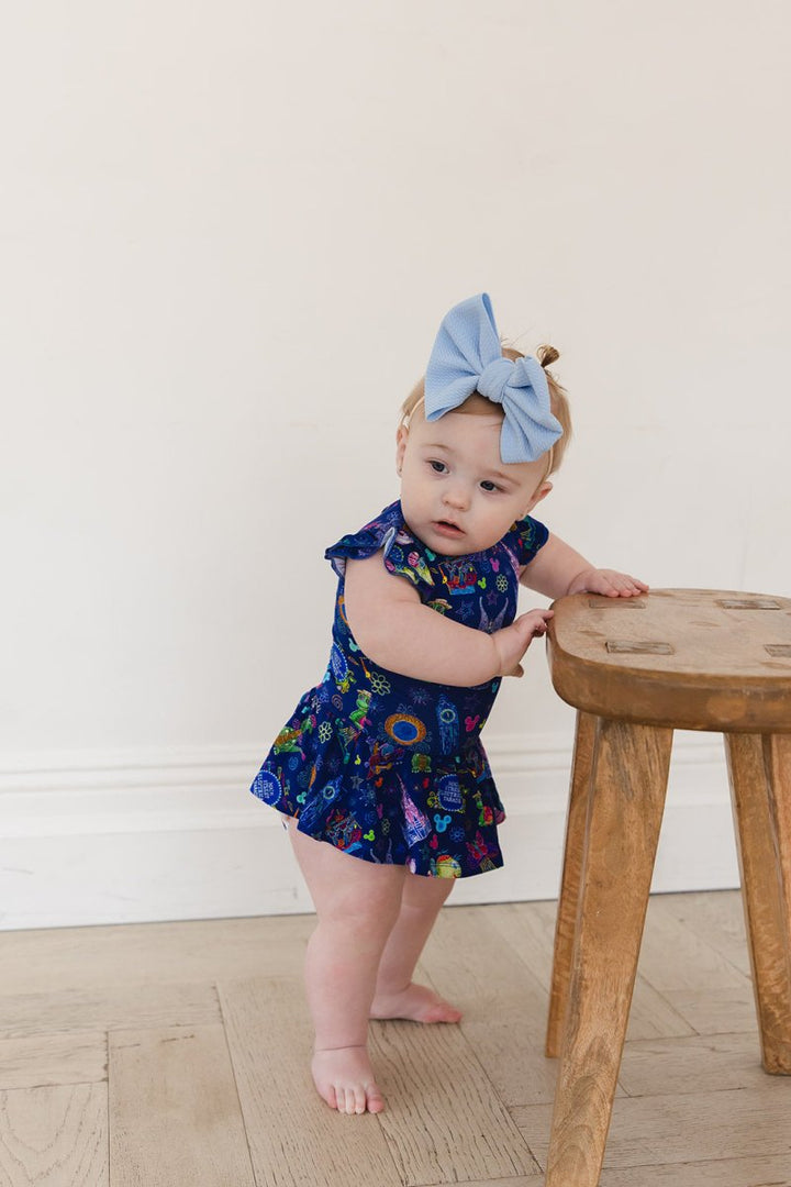 Main Street Twirl Bodysuit Dress - scoots