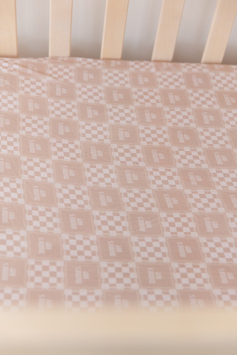 Mama's Boy Crib Sheet - scoots