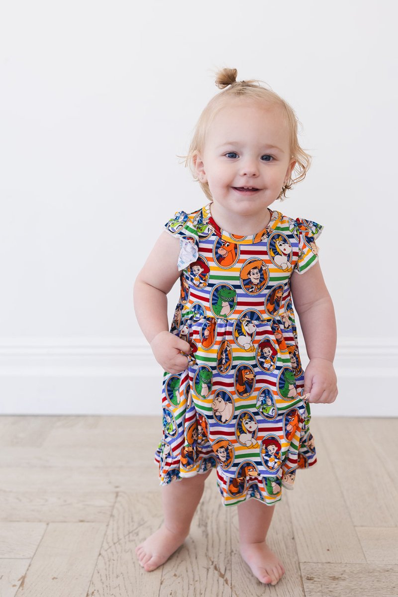 Mania! Ruffled Twirl Bodysuit Dress - scoots