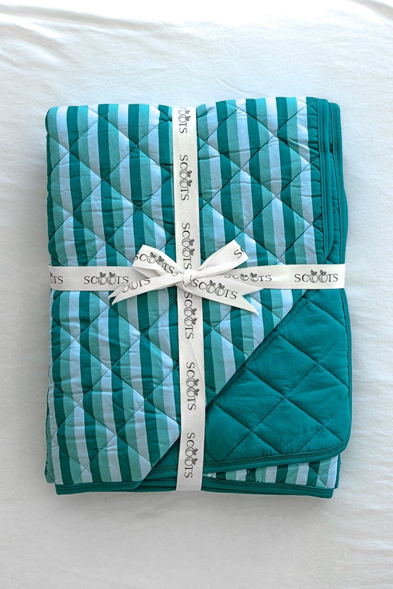 Mint Quilted Blanket - scoots