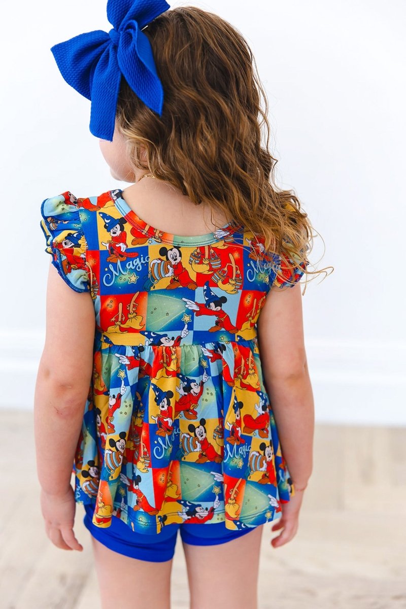 Mischief Peplum Biker Shorts Set - scoots