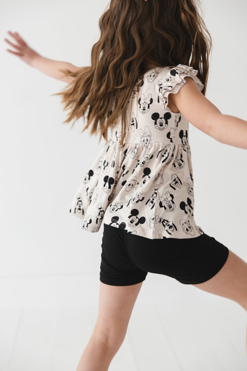 Mouse Mates Peplum Biker Shorts Set - scoots