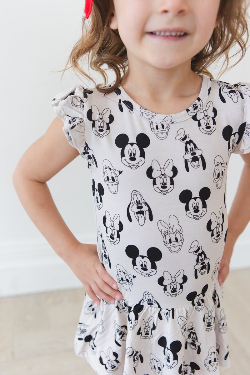Mouse Mates Twirl Bodysuit Dress - scoots