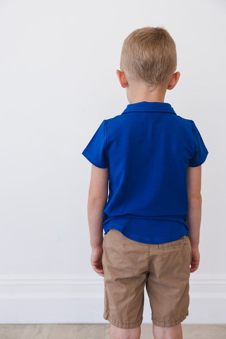 Navy Polo Tee - scoots