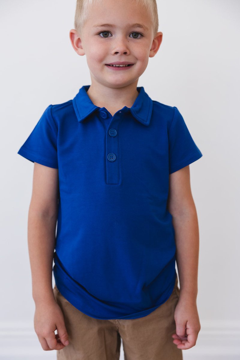 Navy Polo Tee - scoots