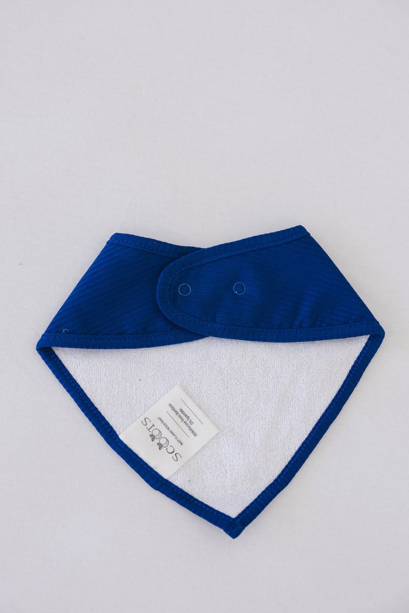 Navy Ribbed Bib - scoots