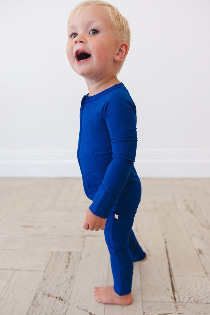 Navy Ribbed Zippy - scoots
