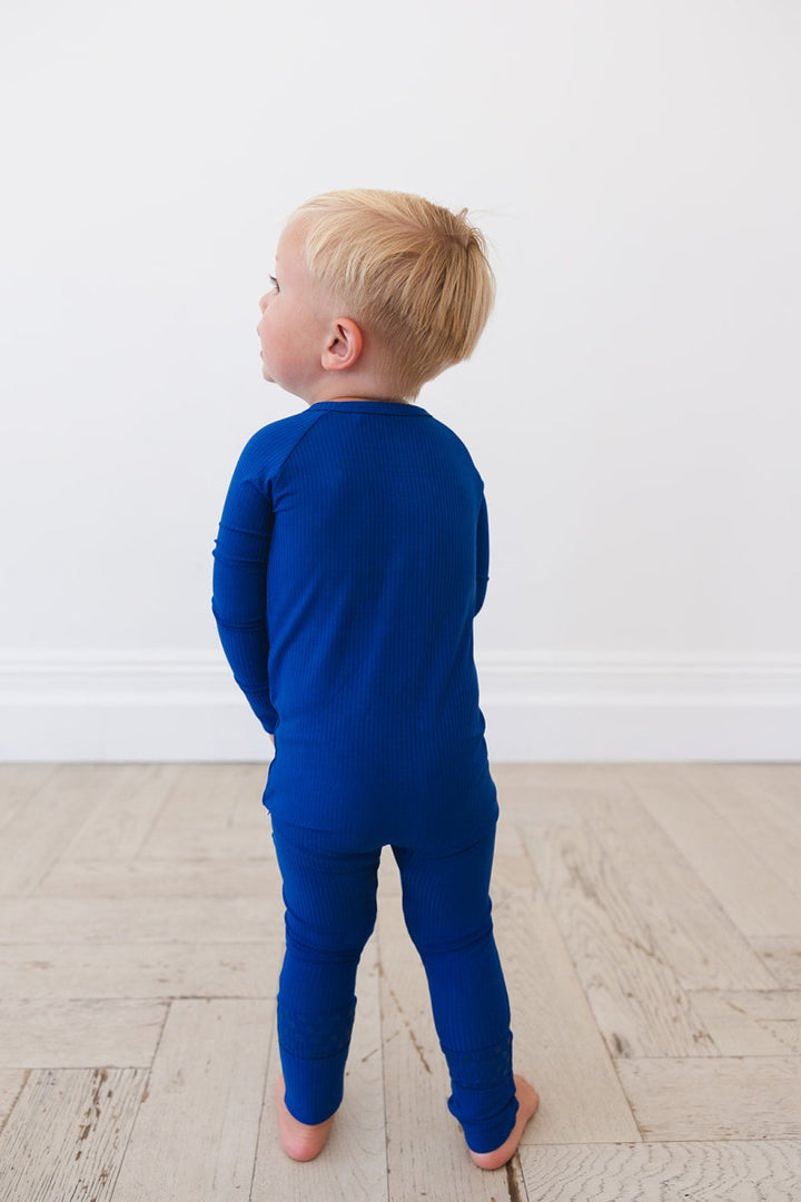 Navy Ribbed Zippy - scoots