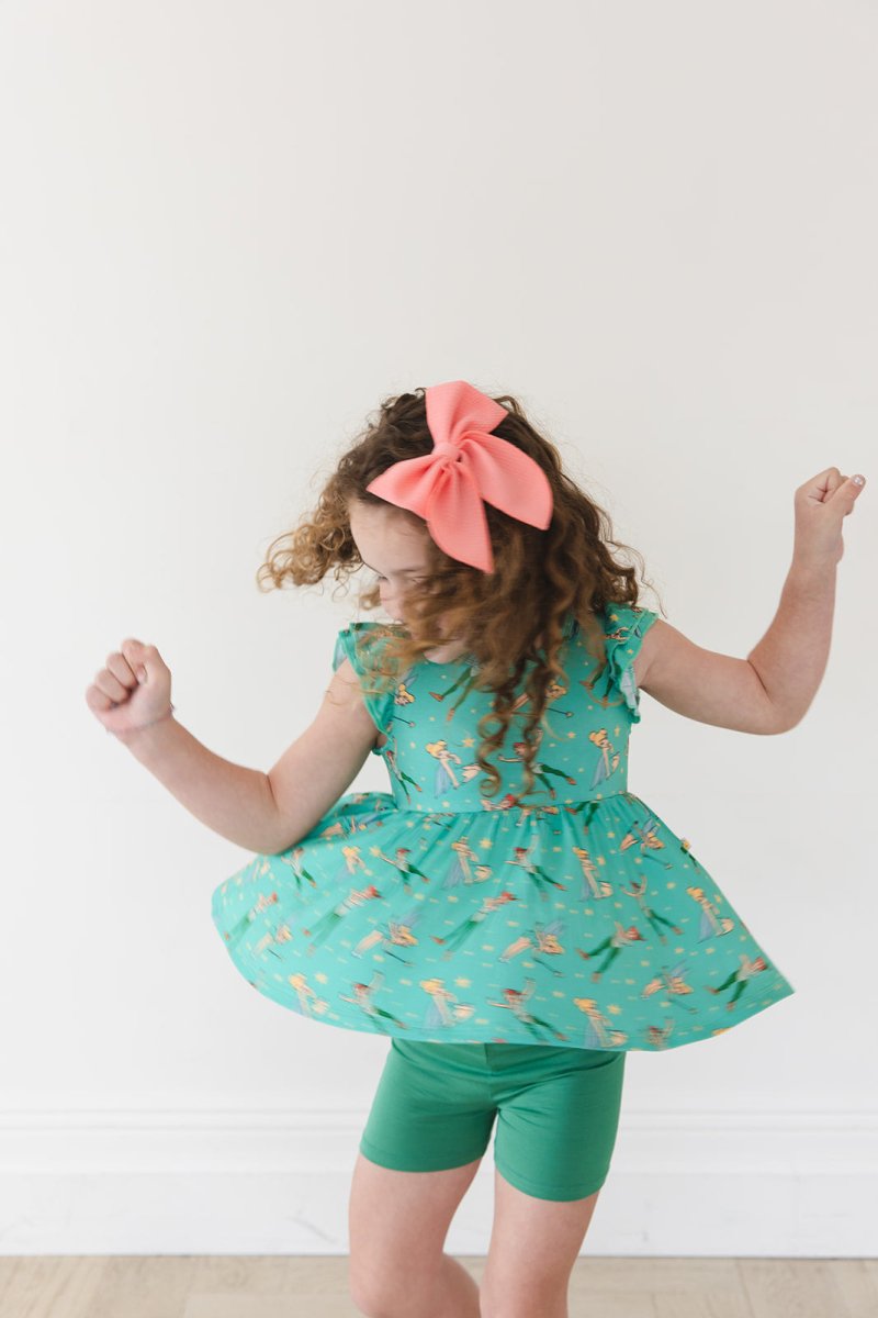 Neverland Peplum Biker Shorts Set - scoots