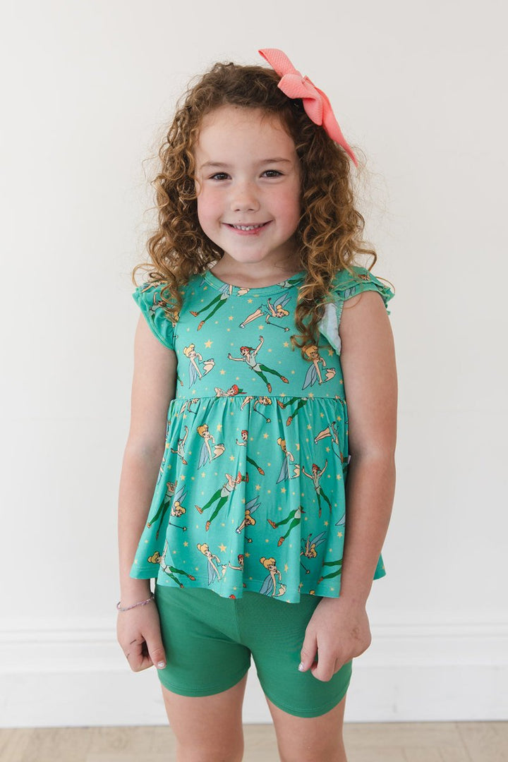 Neverland Peplum Biker Shorts Set - scoots
