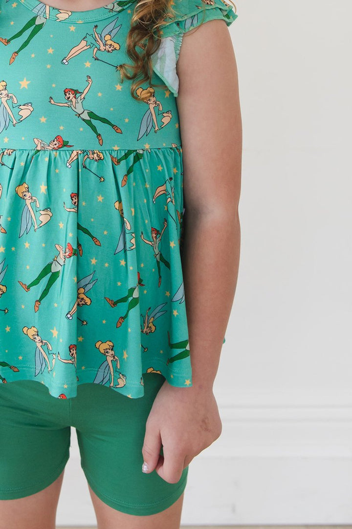 Neverland Peplum Biker Shorts Set - scoots