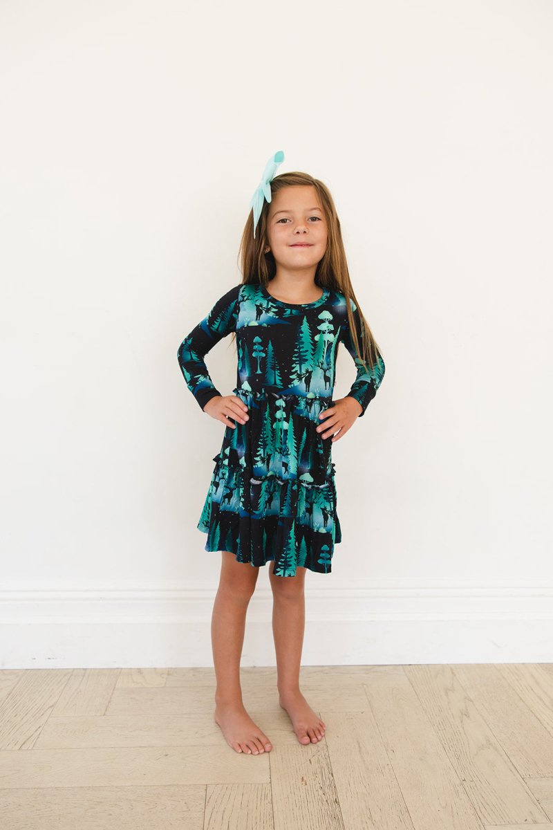 Northern Lights Flutter Dress & Shorts - scoots