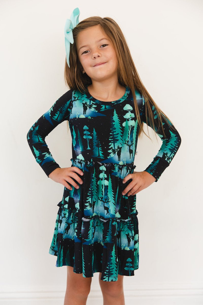 Northern Lights Flutter Dress & Shorts - scoots