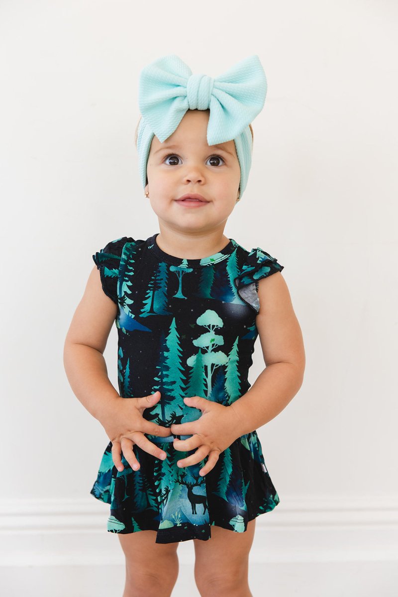 Northern Lights Twirl Bodysuit Dress - scoots