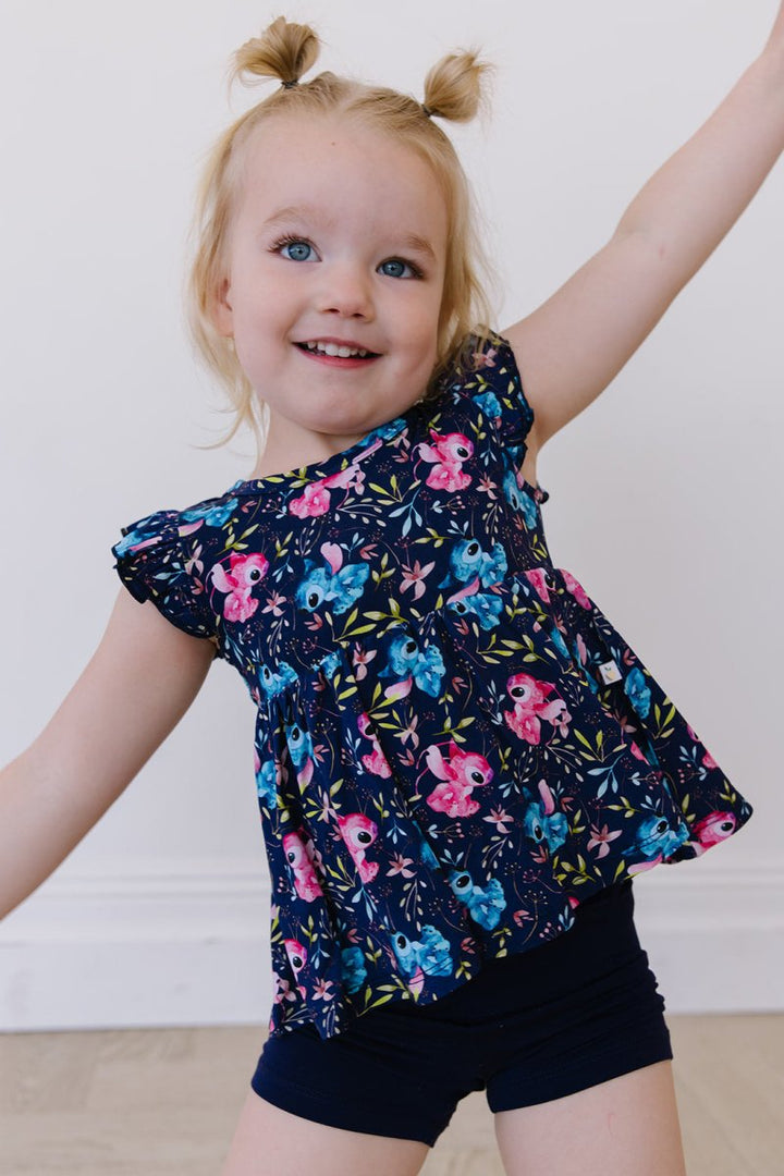 Ohana Peplum Biker Shorts Set - scoots