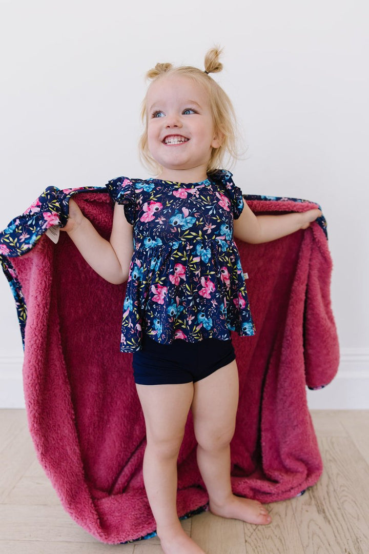 Ohana Peplum Biker Shorts Set - scoots