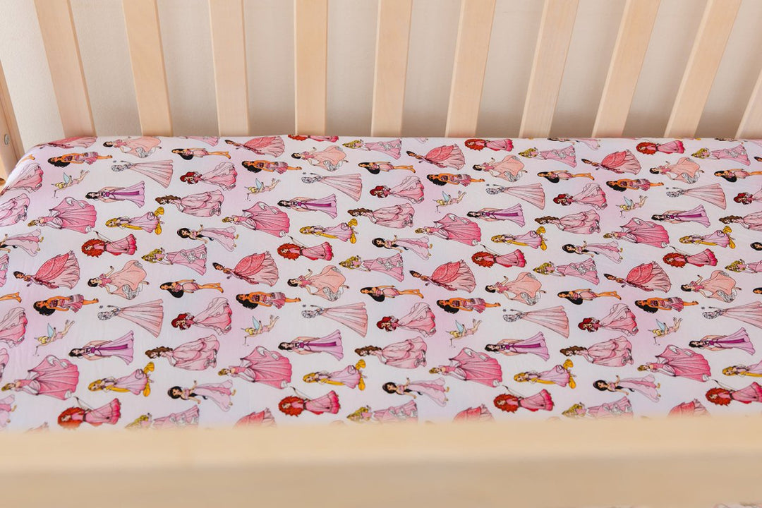 Party in Pink Crib Sheet - scoots
