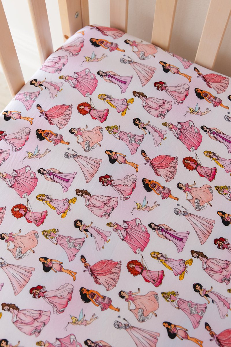 Party in Pink Crib Sheet - scoots