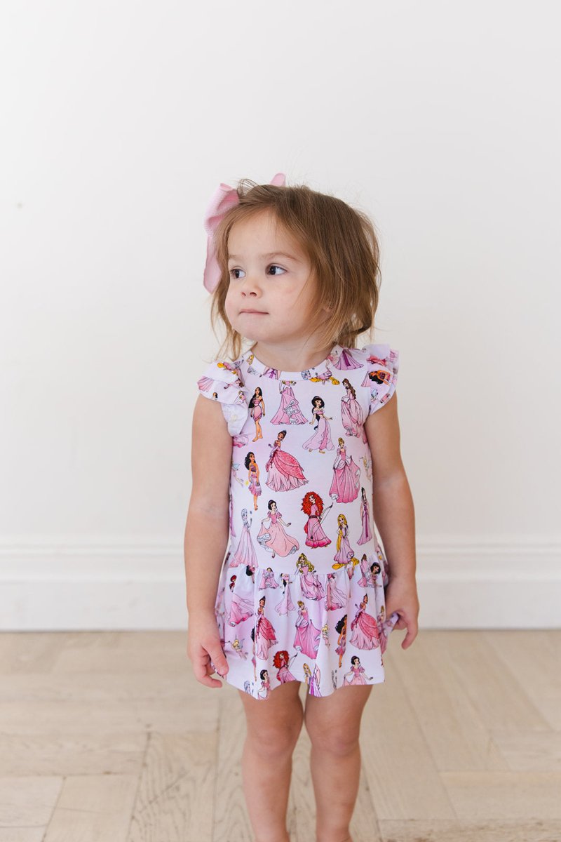 Party in Pink Twirl Bodysuit Dress - scoots