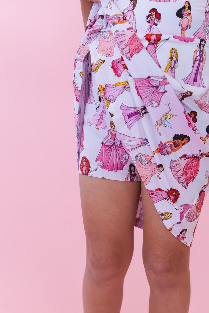 Party in Pink Twist Back Skater Dress - scoots