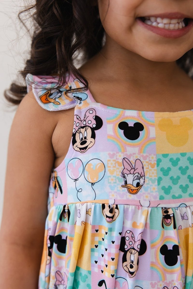 Patchwork Bubble Romper - scoots