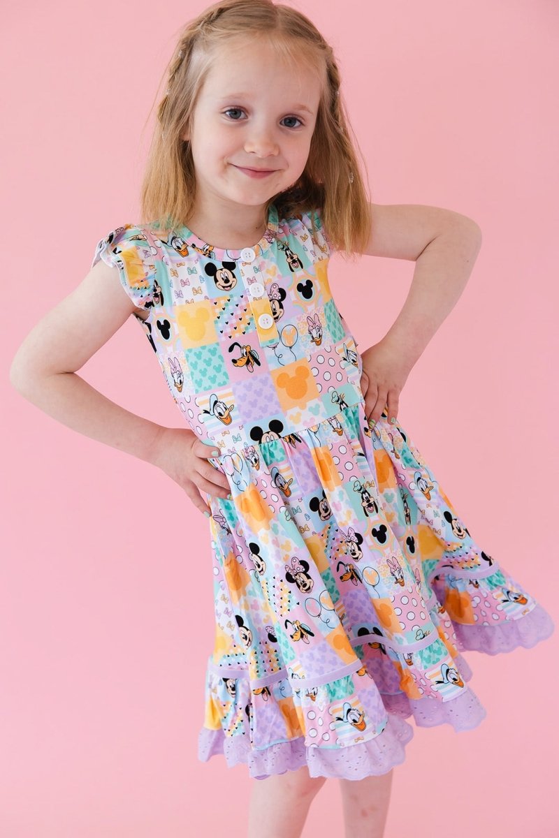 Patchwork Twirl Dress - scoots