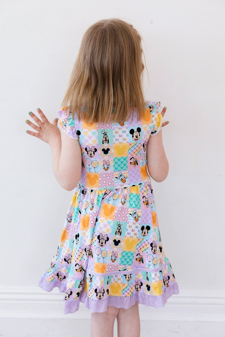 Patchwork Twirl Dress - scoots