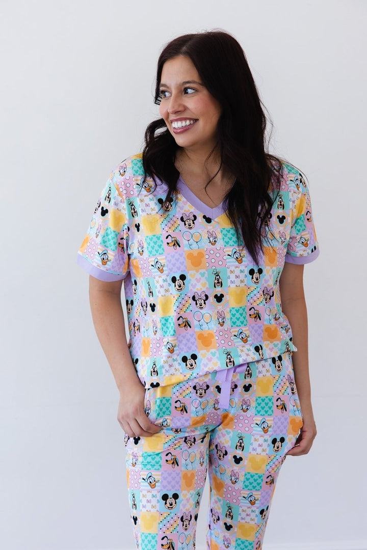 Patchwork Women's Pajama Set - scoots