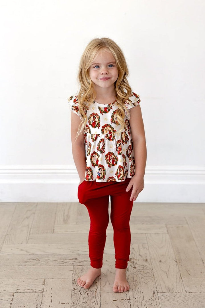 Peppermint Princess Peplum Leggings Set - scoots