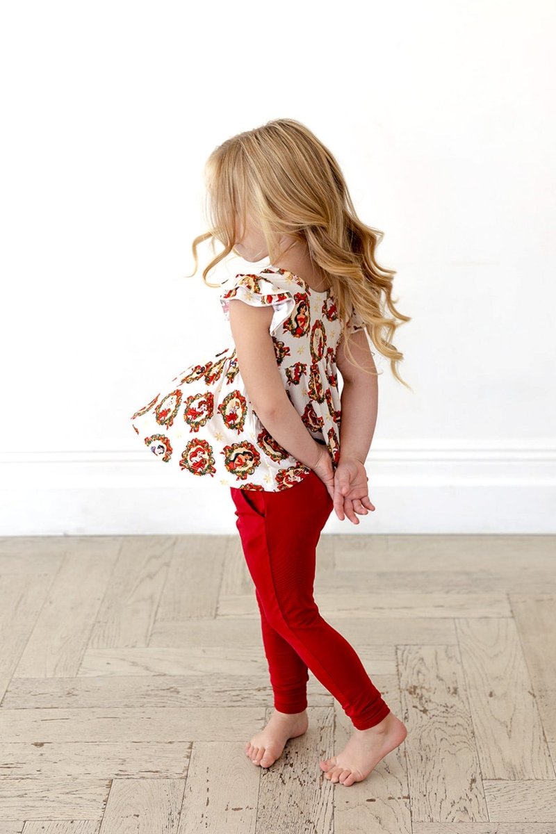 Peppermint Princess Peplum Leggings Set - scoots
