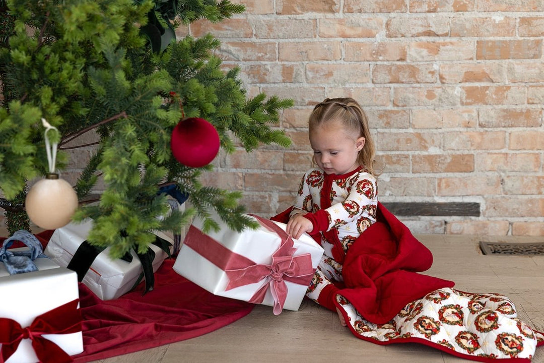 Peppermint Princess Quilted Blanket - scoots