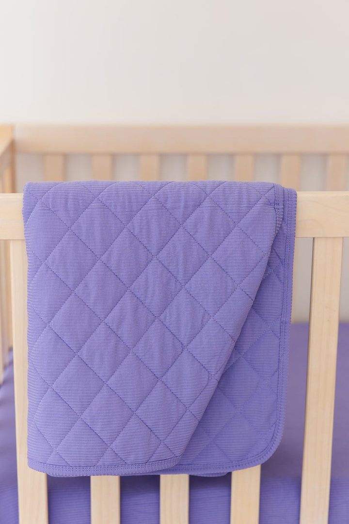 Periwinkle Quilted Blanket - scoots